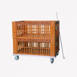 Carro tartaruga para caixa hortifruti