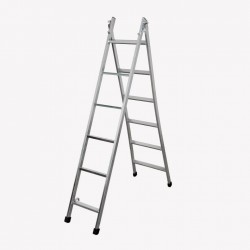Escada articulada e expansível com 6 degraus