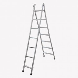 Escada articulada e expansível com 7 degraus