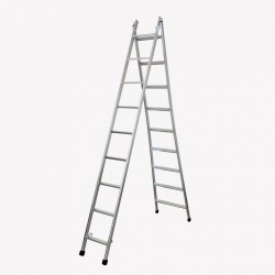 Escada articulada e expansível com 9 degraus