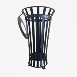 Lixeira de aço modelo europeu