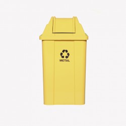 Lixeira J 100 Litros Quadrada Tampa V.V.