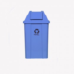 Lixeira J 60 Litros Quadrada Tampa V.V.