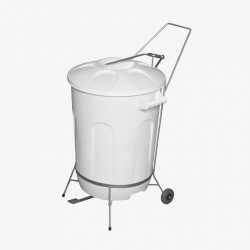 Suporte Pedal COM Lixeira JG 60 Litros com Rodízio