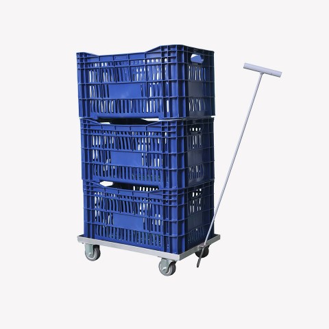 Carro tartaruga para caixa hortifruti