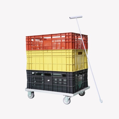 Carro tartaruga para caixa hortifruti