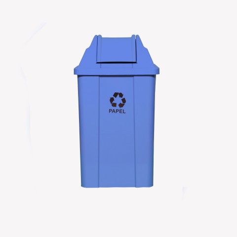 Lixeira J 60 Litros Quadrada Tampa V.V.