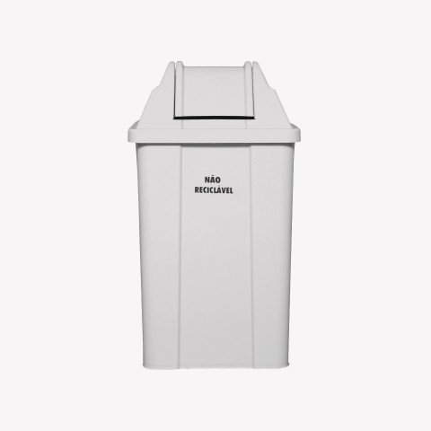 Lixeira J 100 Litros Quadrada Tampa V.V.