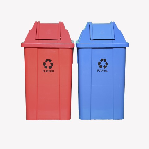 Lixeira J 25 Litros Quadrada Tampa V.V.