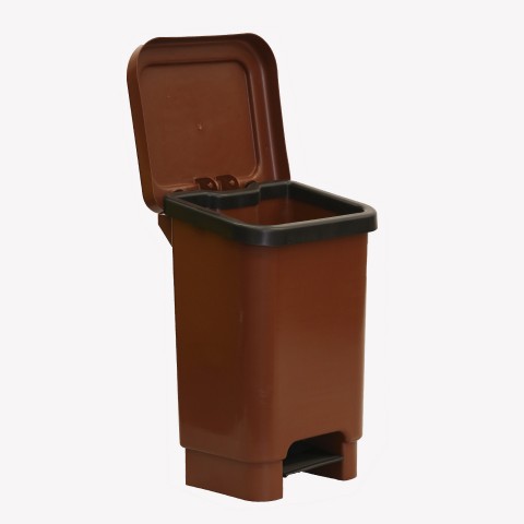 Lixeira quadrada 25 Litros com pedal plástico LP
