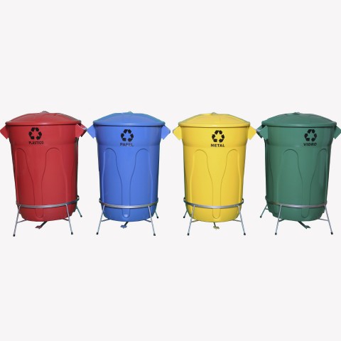 Suporte Pedal com Lixeira J. 60 Litros